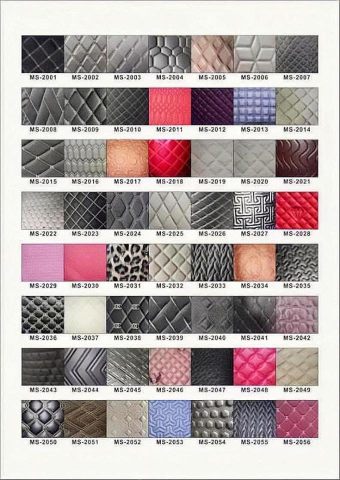 Специализированная вышивка из ПВХ покрытая синтетической кожей 6.0 мм Полиуретановая пена для автомобильных сидений 5