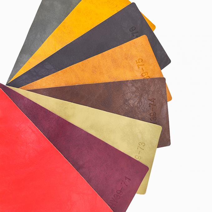 PVC Crazy Horse Oil Wax Фальшивая кожа для мебели шириной 54 дюйма 6