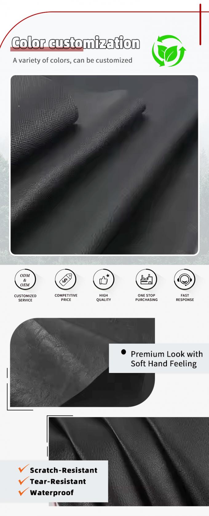 Оптовая торговля двойной щеткой ПВХ различные рельефные узоры искусственная синтетическая кожа для сумок диван поддельные кожаные материалы 4