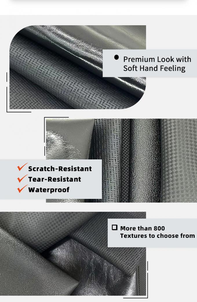 ПВХ искусственная кожа шириной 140 см, износостойкая для обивки мебели 6