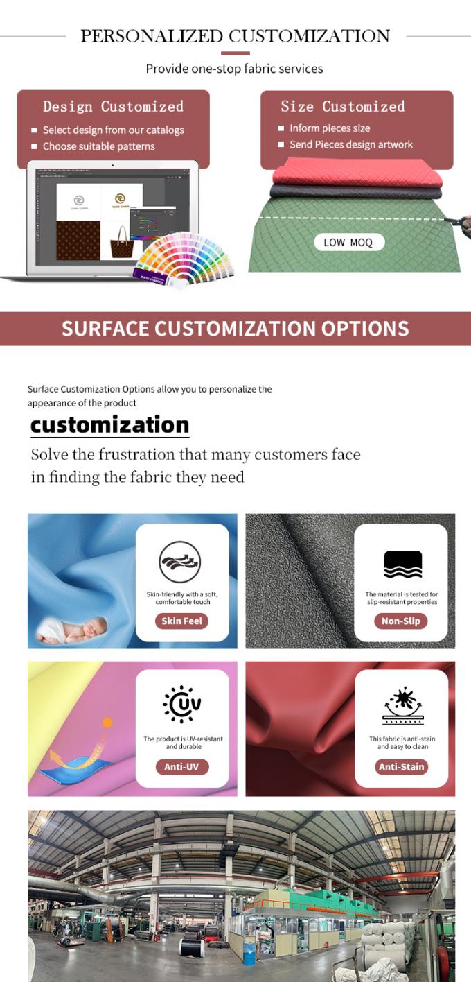 Синтетическая кожа с зернистым рисунком из ПВХ для автомобильных сидений и мебели 7