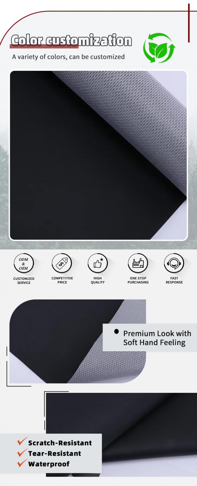 Кожа с перфорацией из ПВХ для чехлов автокресел - водонепроницаемая и износостойкая 4