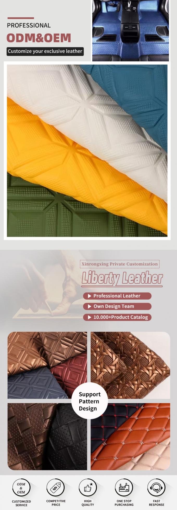 PVC Diamond Rhombus Embossed Style Искусственная синтетическая кожа для автомобиля Ноги Автомобильные сиденья Диван Декоративная сумка Поддельная кожаная ткань 4