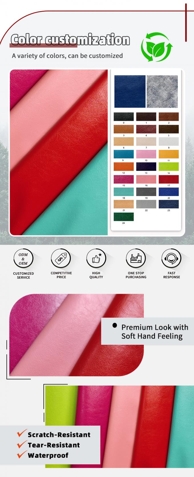 ПВХ R64 Зерно синтетическая кожа кошелек чемодан обувь ноутбук кожаная ткань 4