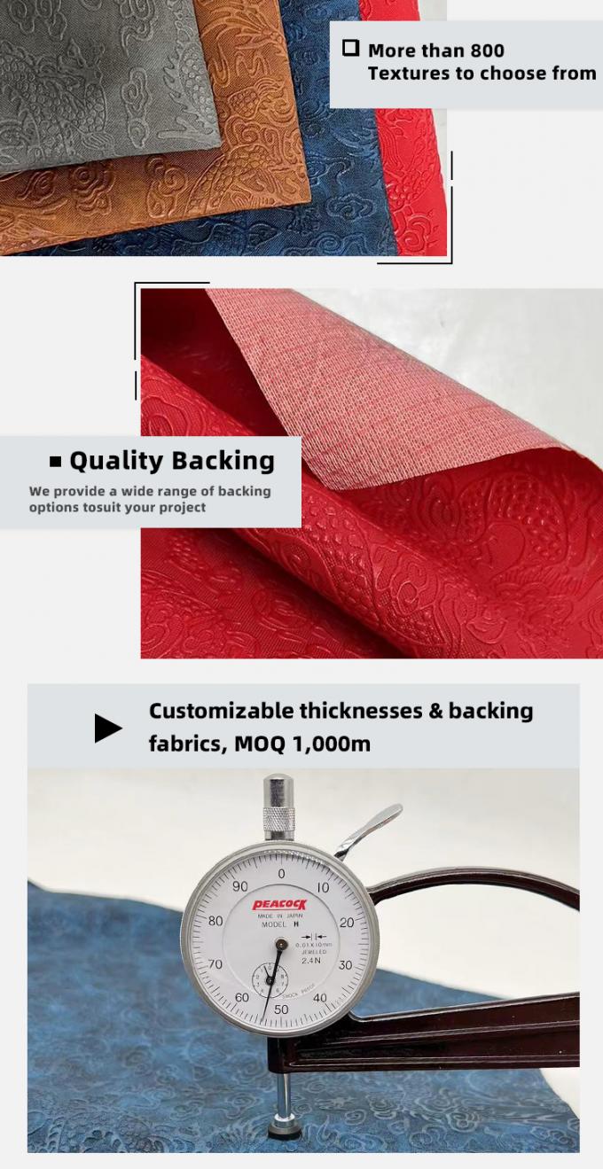 PVC Printed Dragon Pattern Embossed Synthetic Leather Durable Faux Leather Fabric for Notebook Table Mat Phone Upholstery Lining 5