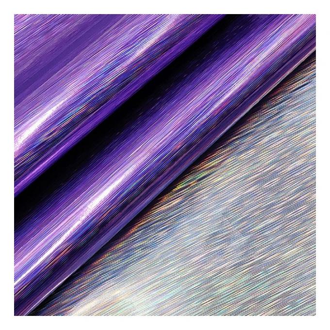 Rainbow Pu Holographic Wire-drawing Figure Embossed Artificial Faux Leather Shoes Vanity Case Handbag Notebook Leather Fabric 7