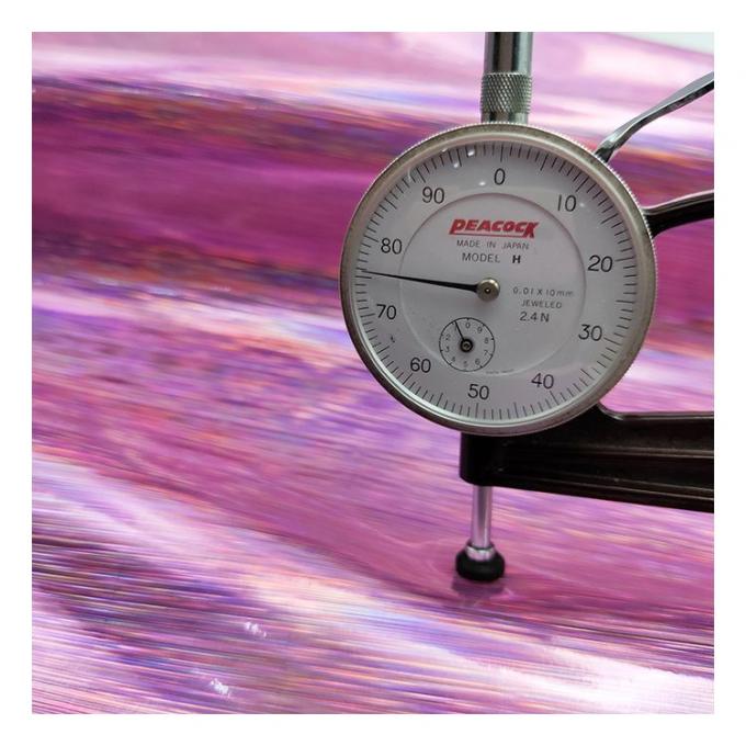 Rainbow Pu Holographic Wire-drawing Figure Embossed Artificial Faux Leather Shoes Vanity Case Handbag Notebook Leather Fabric 9