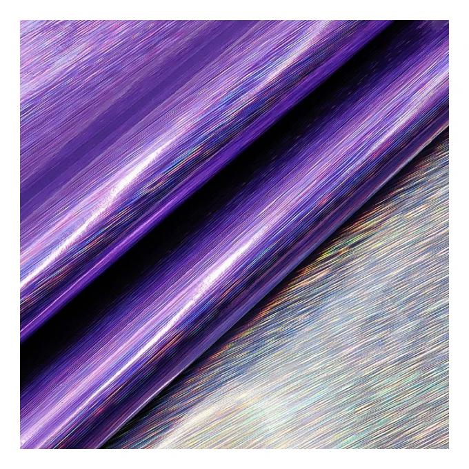 Rainbow Pu Holographic Wire-drawing Figure Embossed Artificial Faux Leather Shoes Vanity Case Handbag Notebook Leather Fabric 13