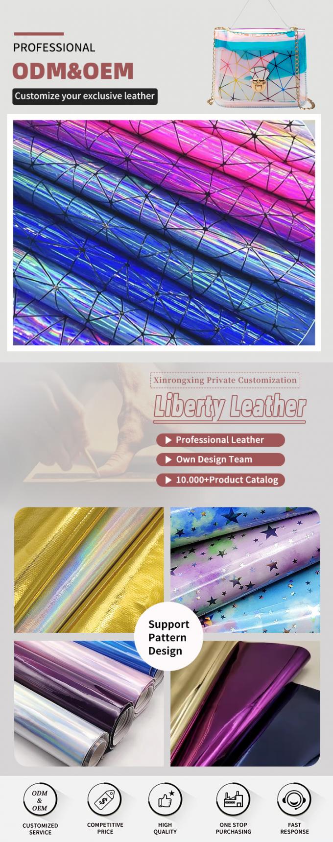 Специальный PU лазерное зеркало триангуляции синтетической кожи багаж сумочка обувь косметическая сумка кожаная ткань 4