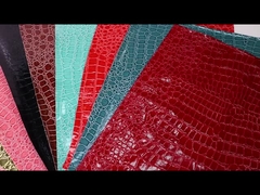 Высокоблестящий рисунок из ПВХ синтетической кожи рисунок из животных обувь сумки и сумки фальшивая кожаная ткань